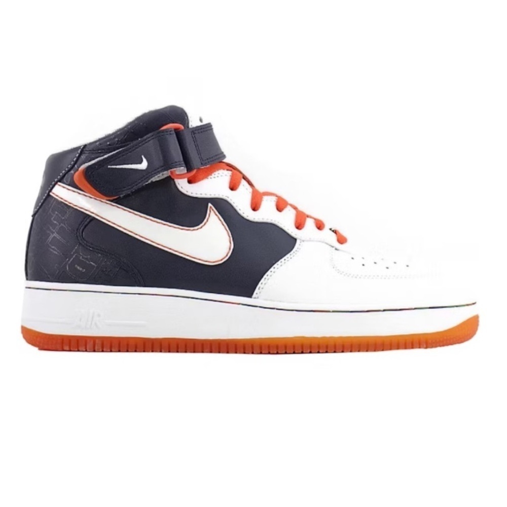 🆕 🔥 NIKE MENS AIR FORCE 1 MID '07 ORANGE BLAZE 315123 411/WHT US MENS size 11 🔥